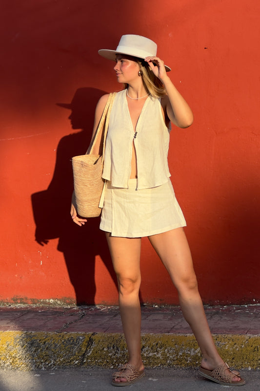 Gina Vest - Linen