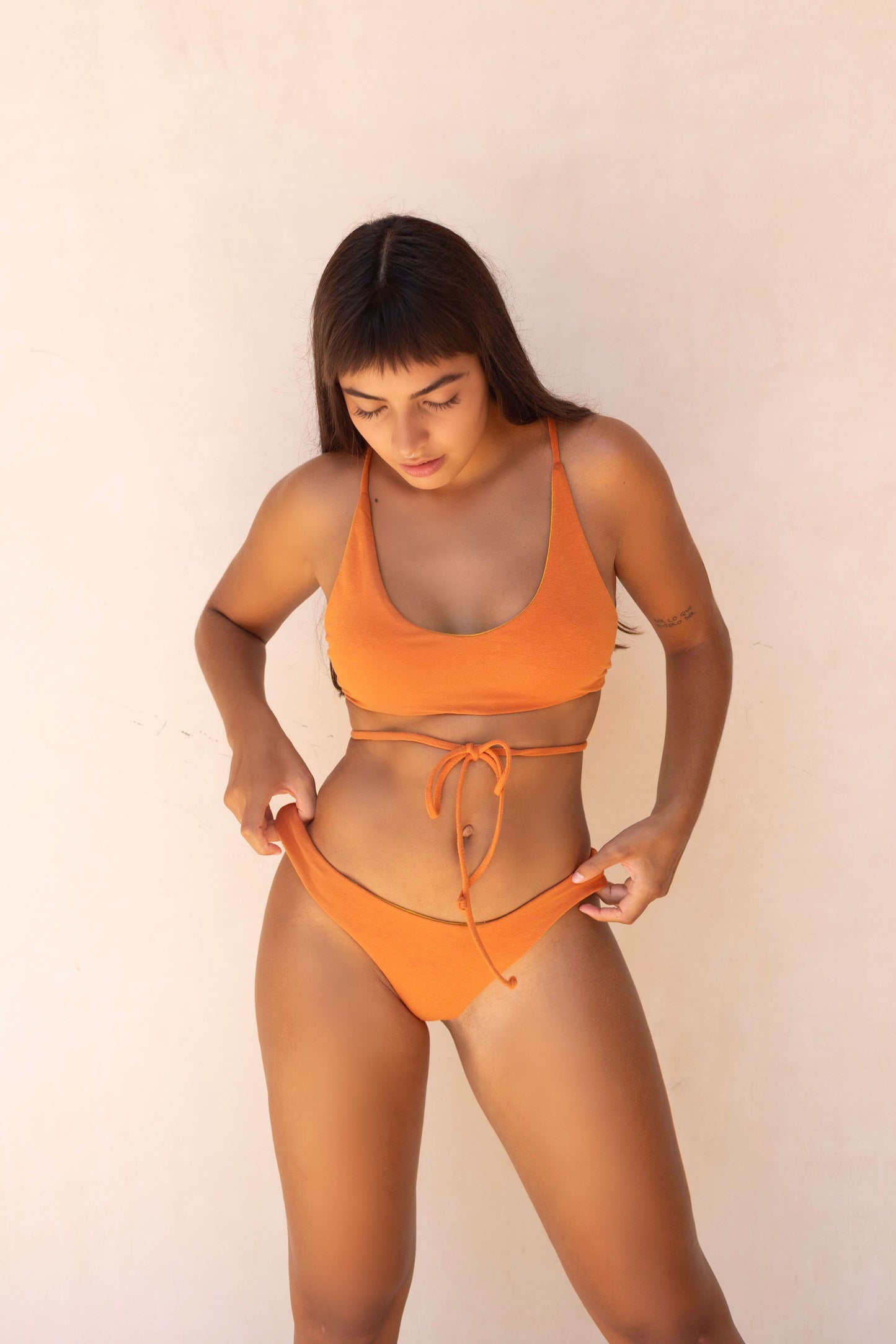 New Thong - Mustard, Orange