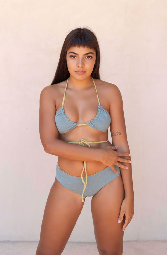 Triangle Top - Sky Blue, Green